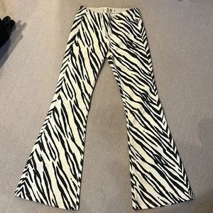Free people zebra print pants